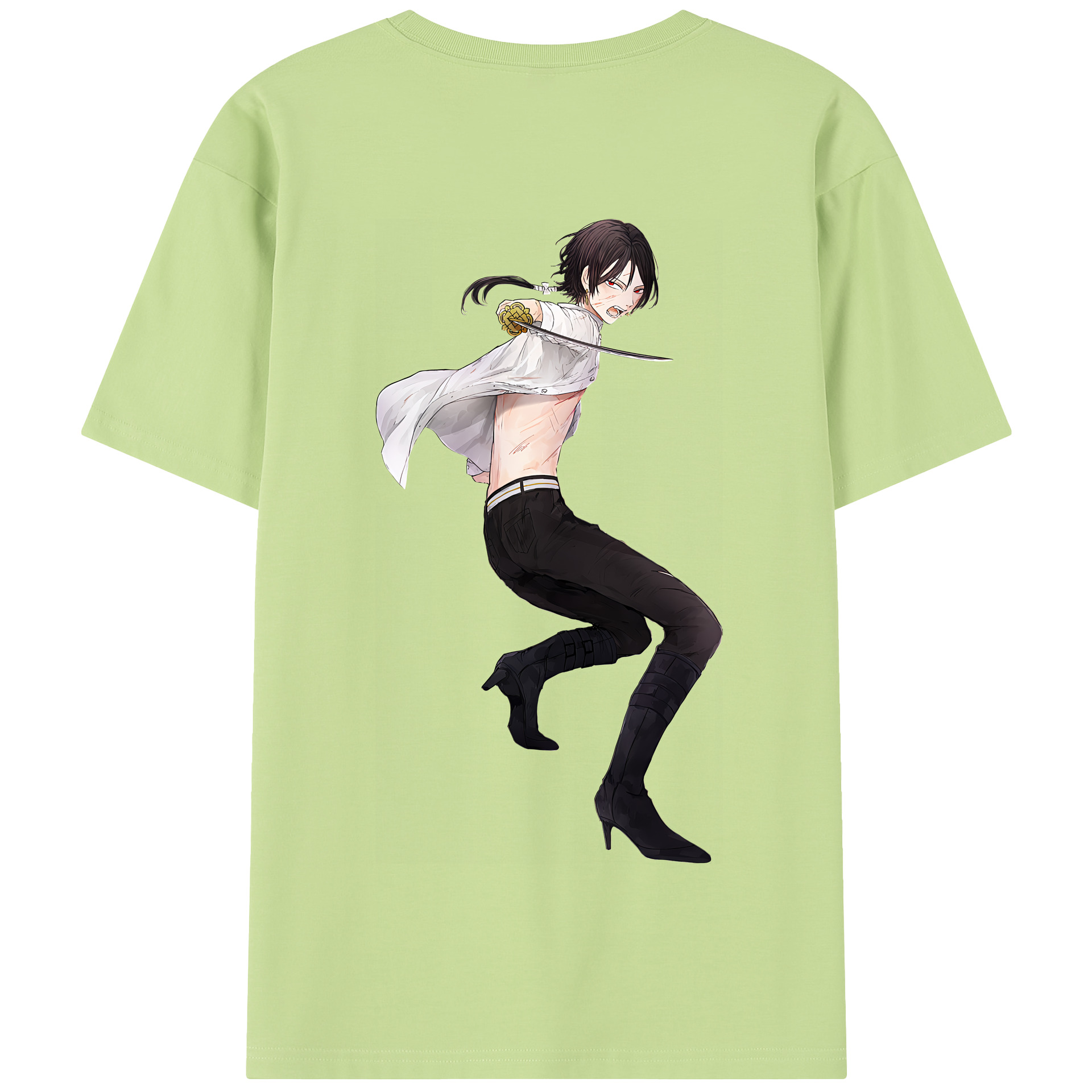 （画像用） 刀剣乱舞 Touken Ranbu 綿100％半袖Tシャツ（背面プリント）